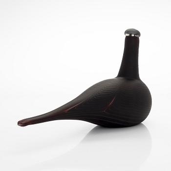 Oiva Toikka, a 'Curlew' glass bird, second quality, signed O. Toikka Nuutajärvi II.