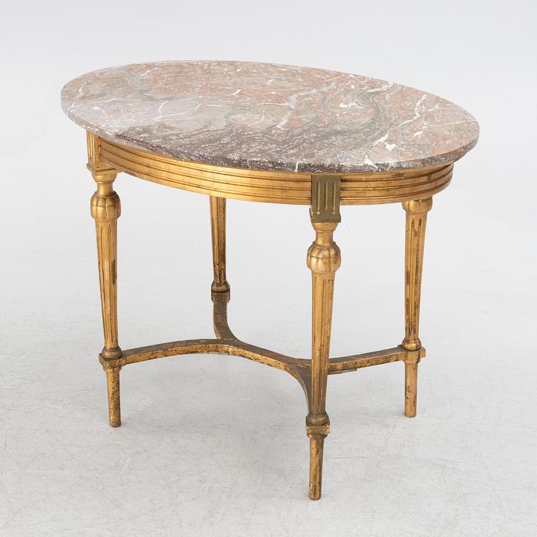 A Gustavian style table, circa 1900.