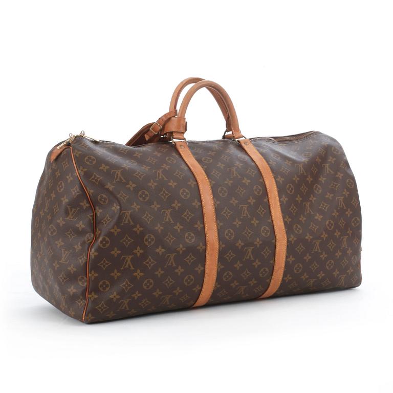 LOUIS VUITTON, a monogram canvas weekend bag, "Keepall 60".