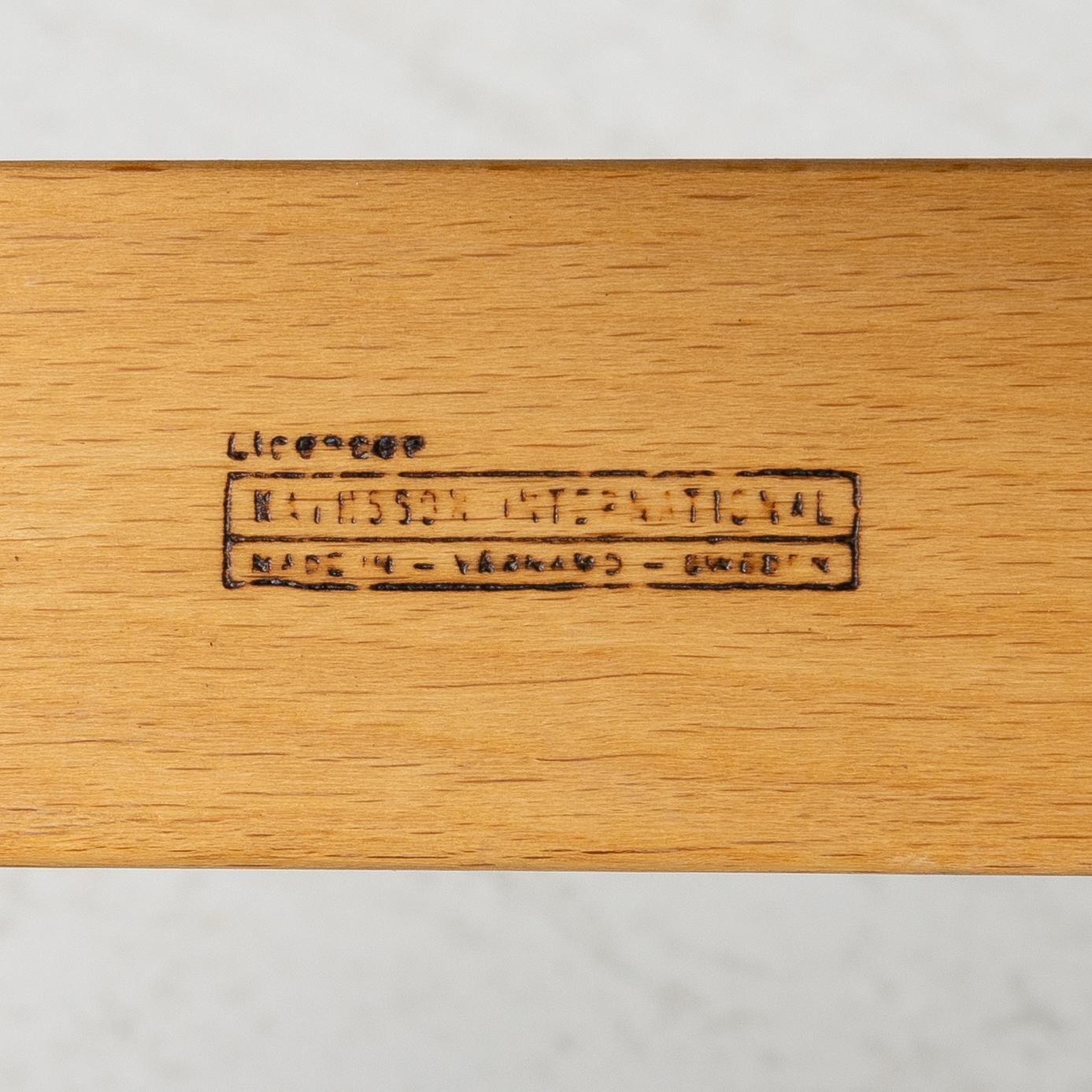 Bruno Mathsson, armchair, "Mina", Mathsson International, second half of the 20th century.