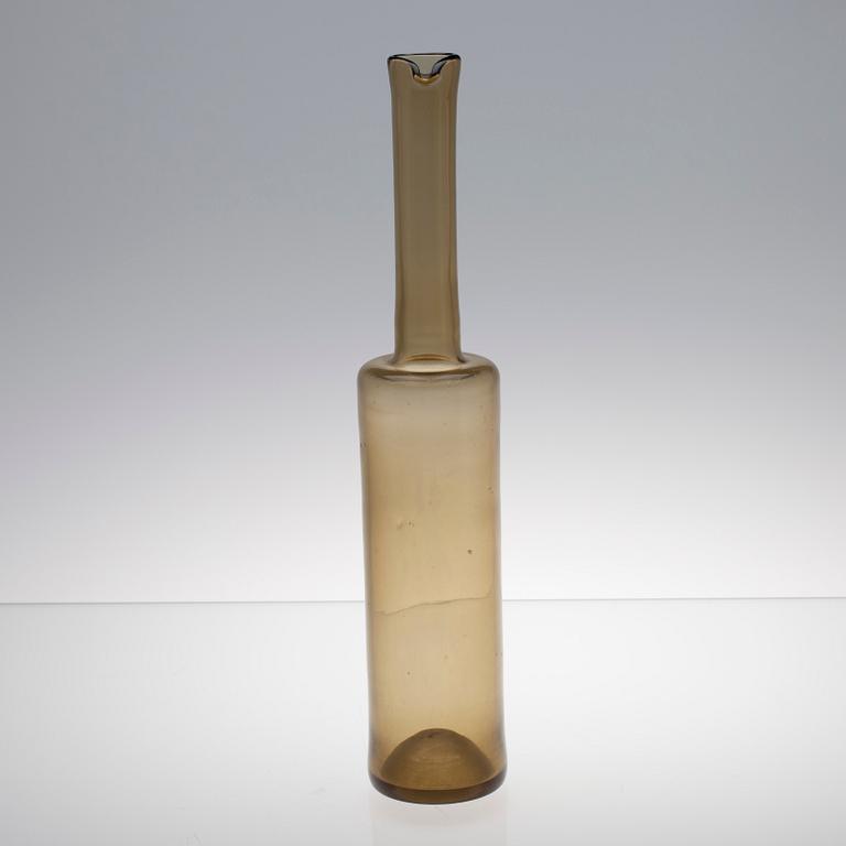 FLASKA, glas, signerad Nanny Still, Riihimäen Lasi Oy.