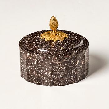 Smörask med lock, Älvdalen, 1800-talets början, Empire.
