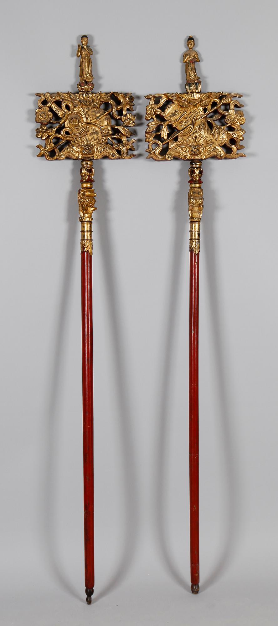 DEKORELEMENT, 2 st, orientaliska, 1800-tal.
