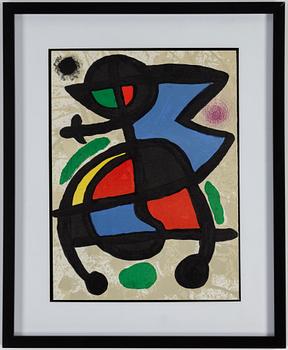 JOAN MIRÓ, efter, färglitografi, ur Derrière le Miroir no 186, 1970.