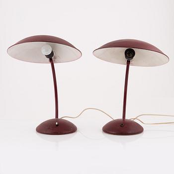 A pair of table lights, mid 20th Century.