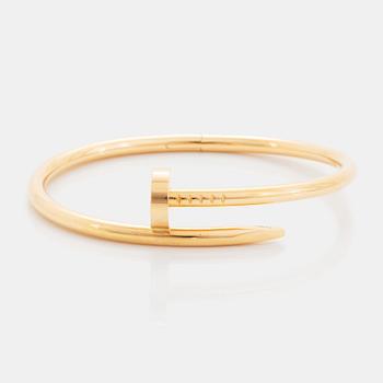 A Cartier "Juste en Clou" bracelet in 18K gold.