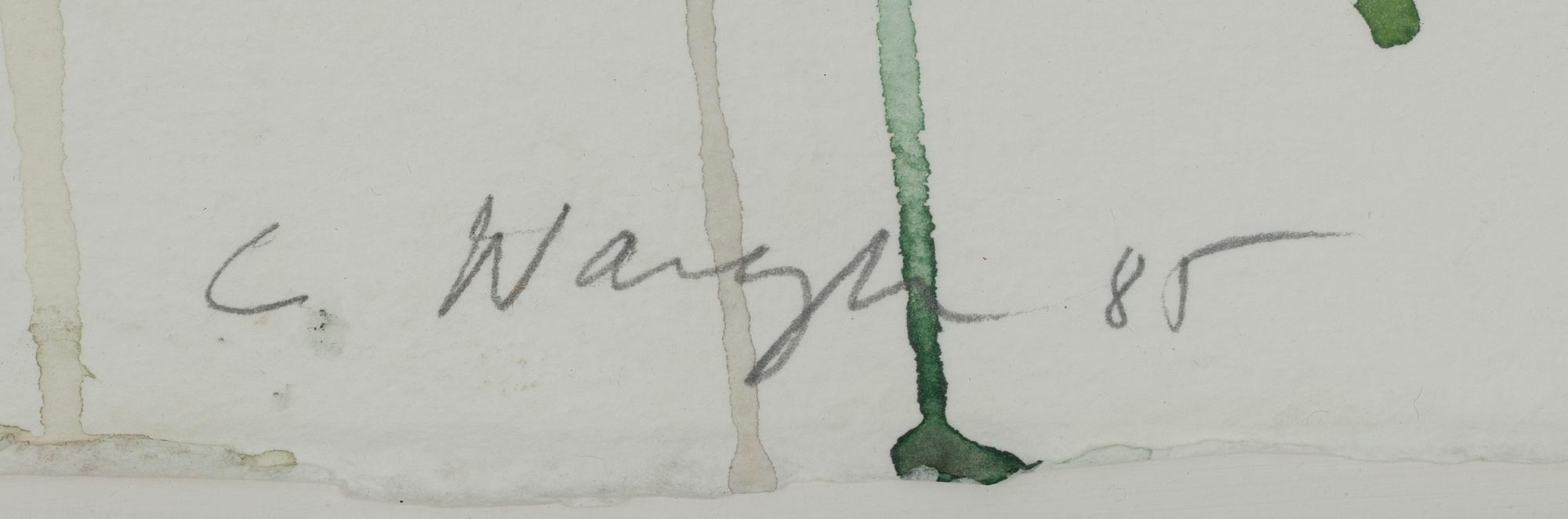 CARL WARGH, Akvarell, sign. och dat. -85.