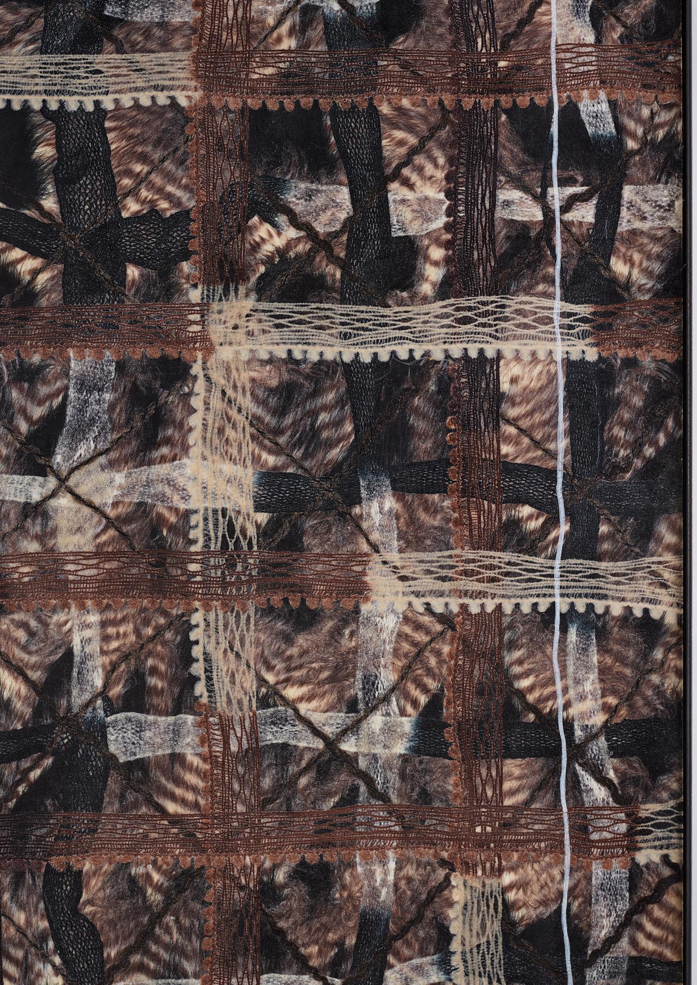 Karl Norin, syntetic fur, wax, epoxy and wood, signed and dated 2013 on verso.