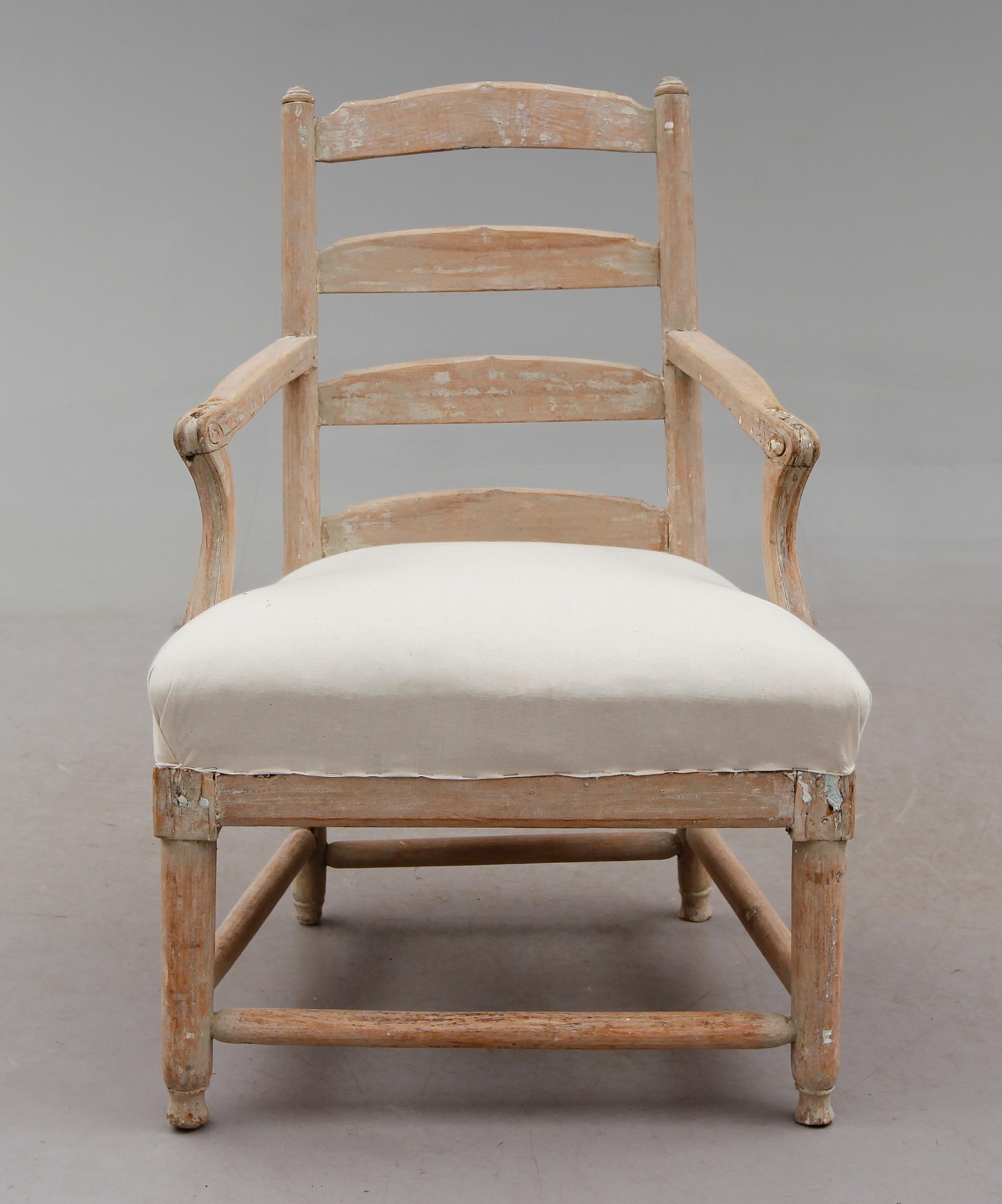 FÅTÖLJ, Gripsholmsmodell, 1700-talets andra hälft.