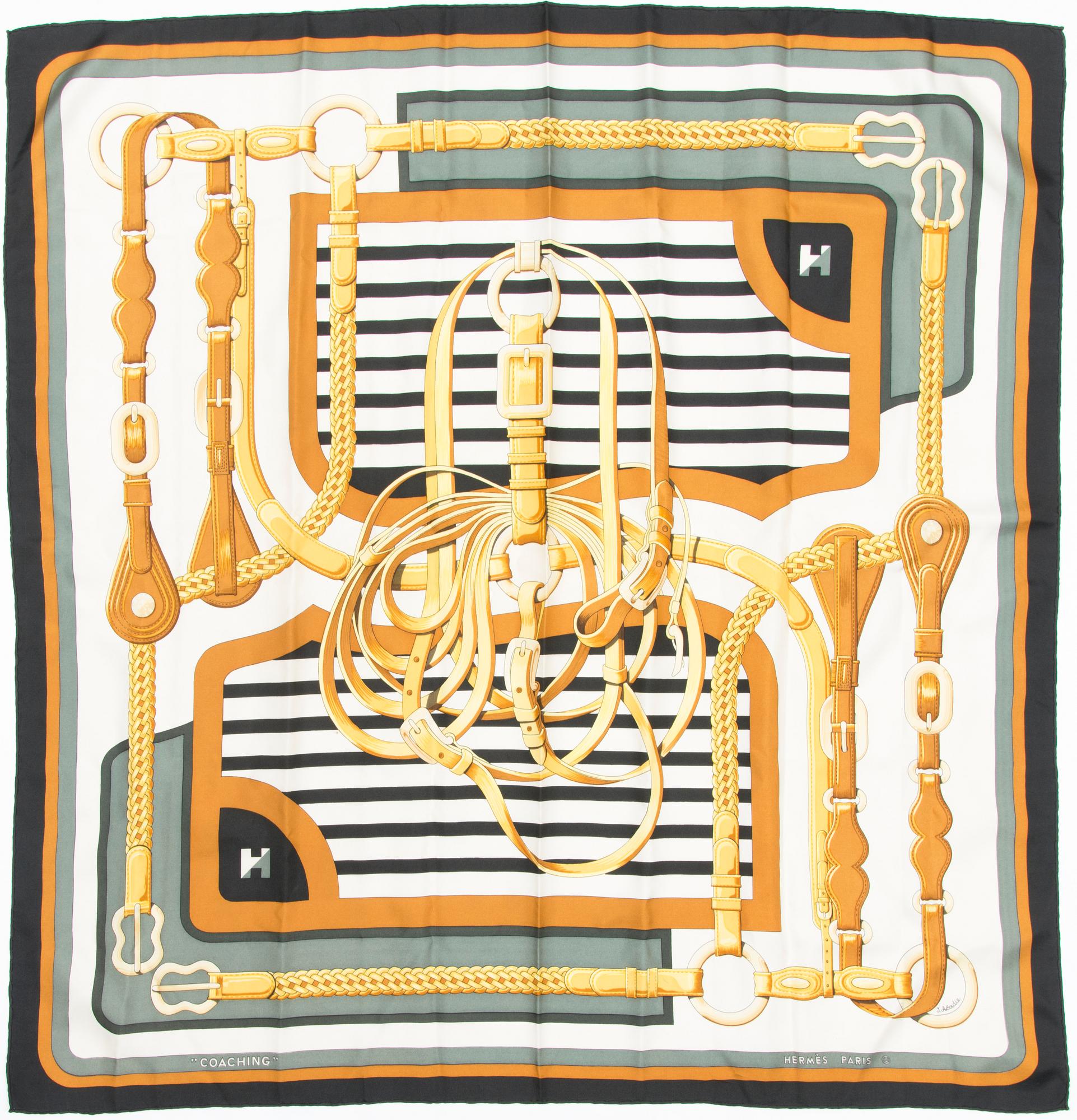 HERMÈS, "Coaching", SCARF.