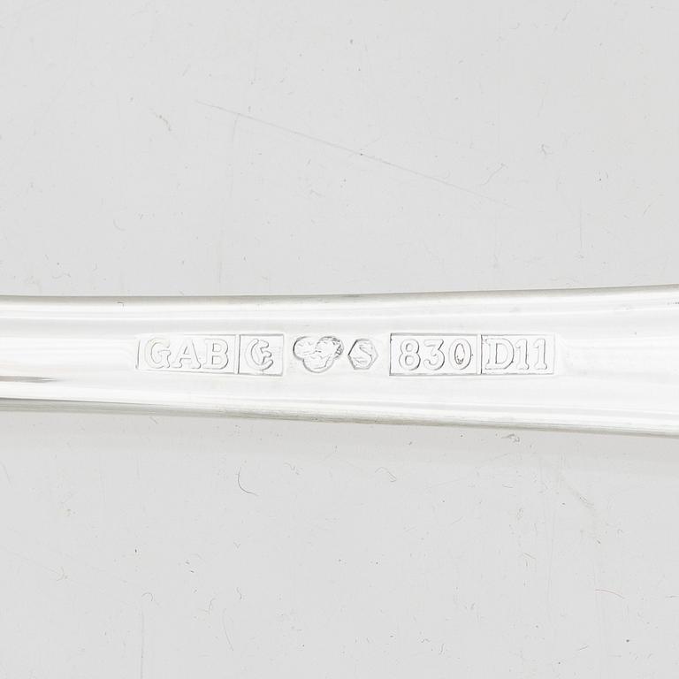 A Swedish silver cutlery set, model "Svensk", GAB, Eskilstuna, some 2002 (64 pieces).