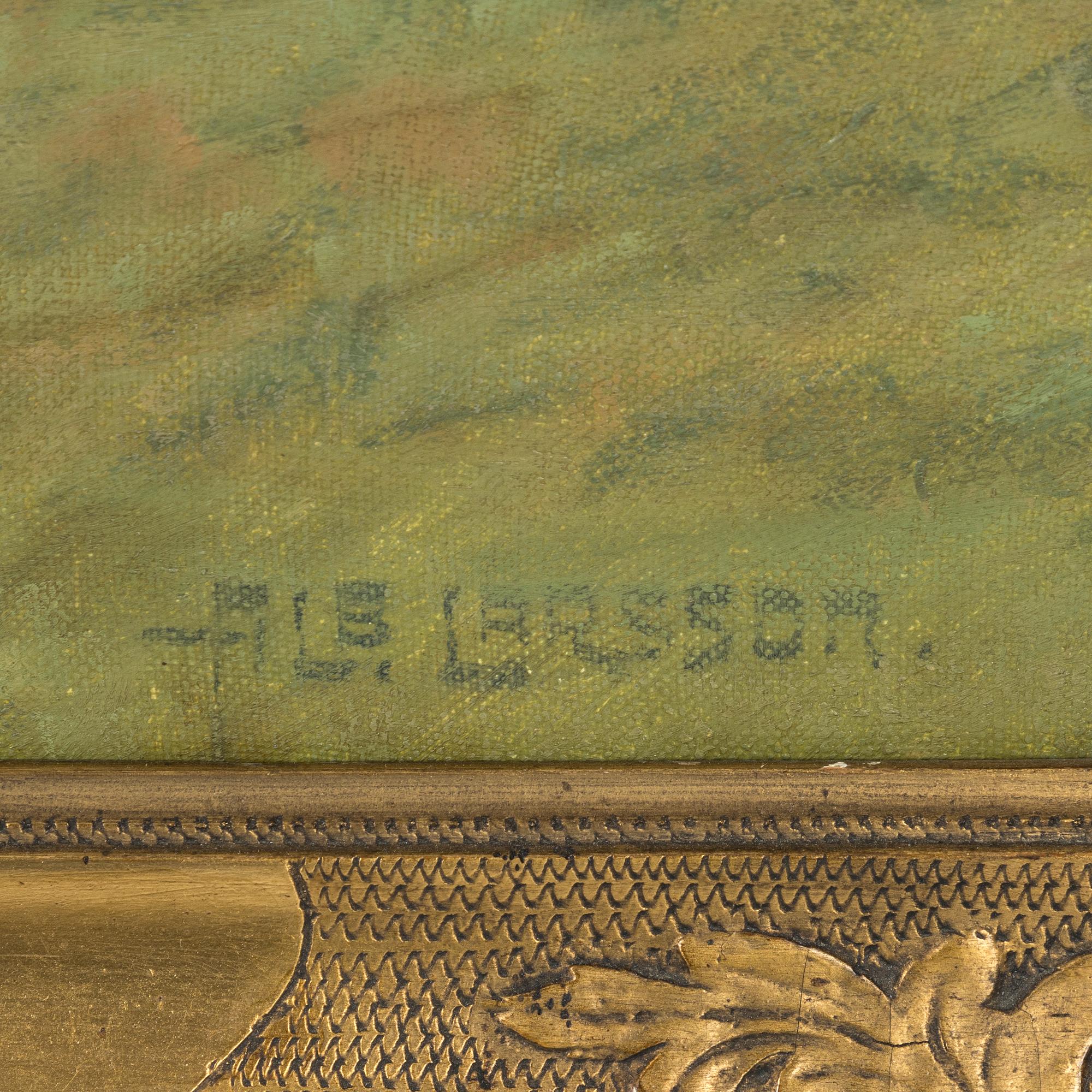 Albert Larsson, Landskap med träddunge.