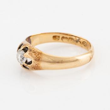 Ring, 18K gold with old-cut diamond.