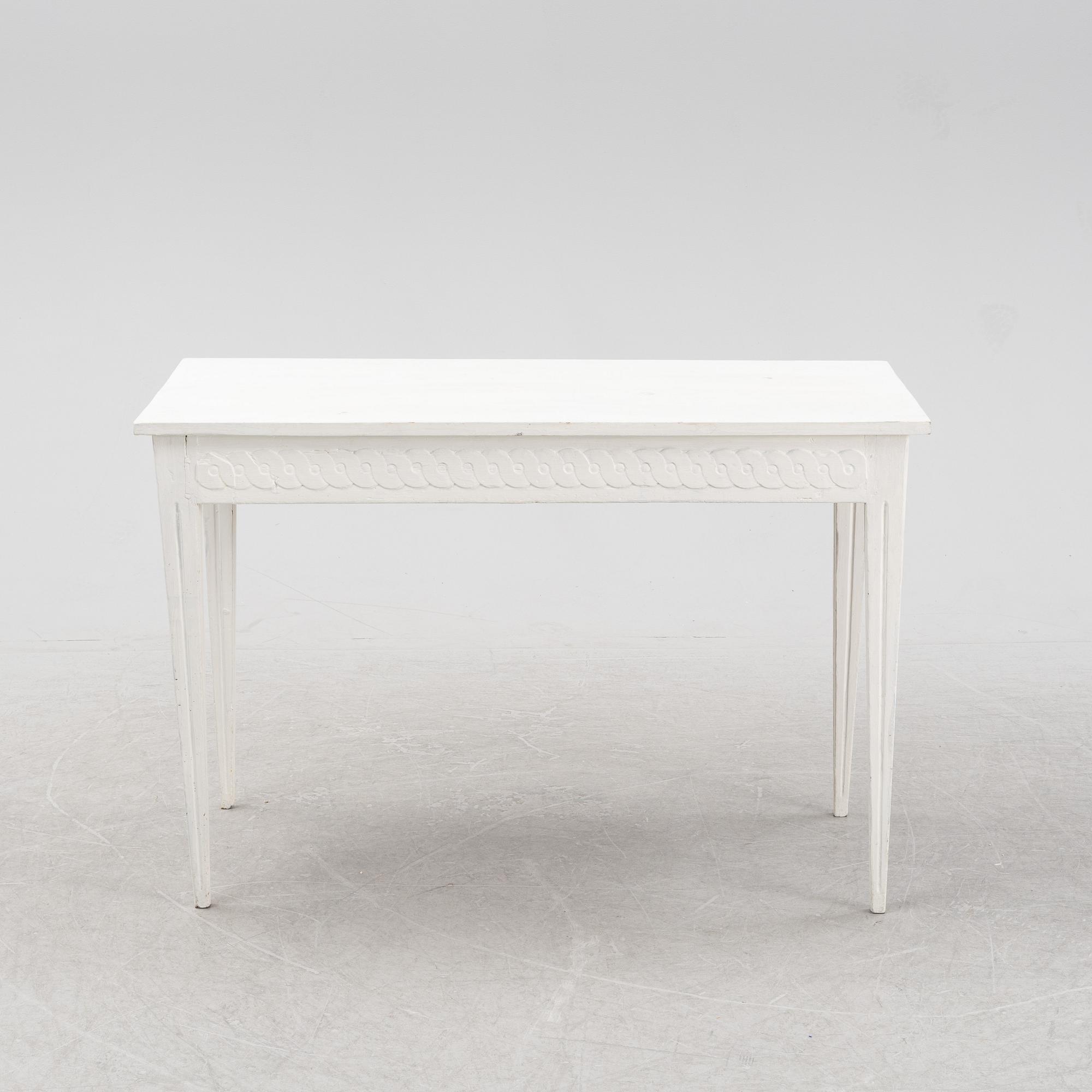 Bord, Gustavianskt provinsarbete, 1700-talets slut.