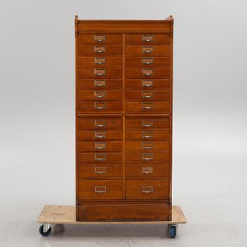 Filing cabinet, mid-20th century.