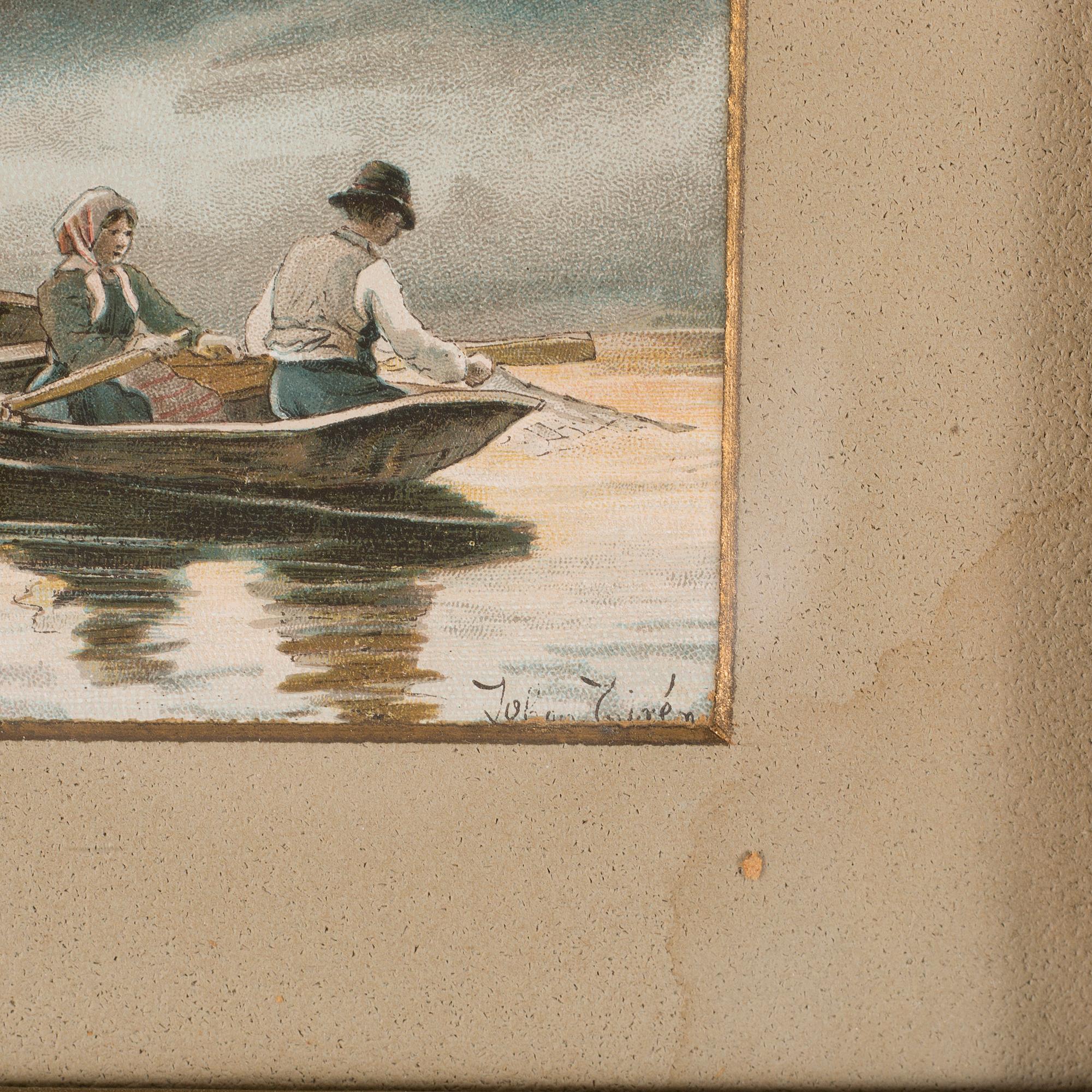 A watercolor painting by Johan Tirén. Signed.