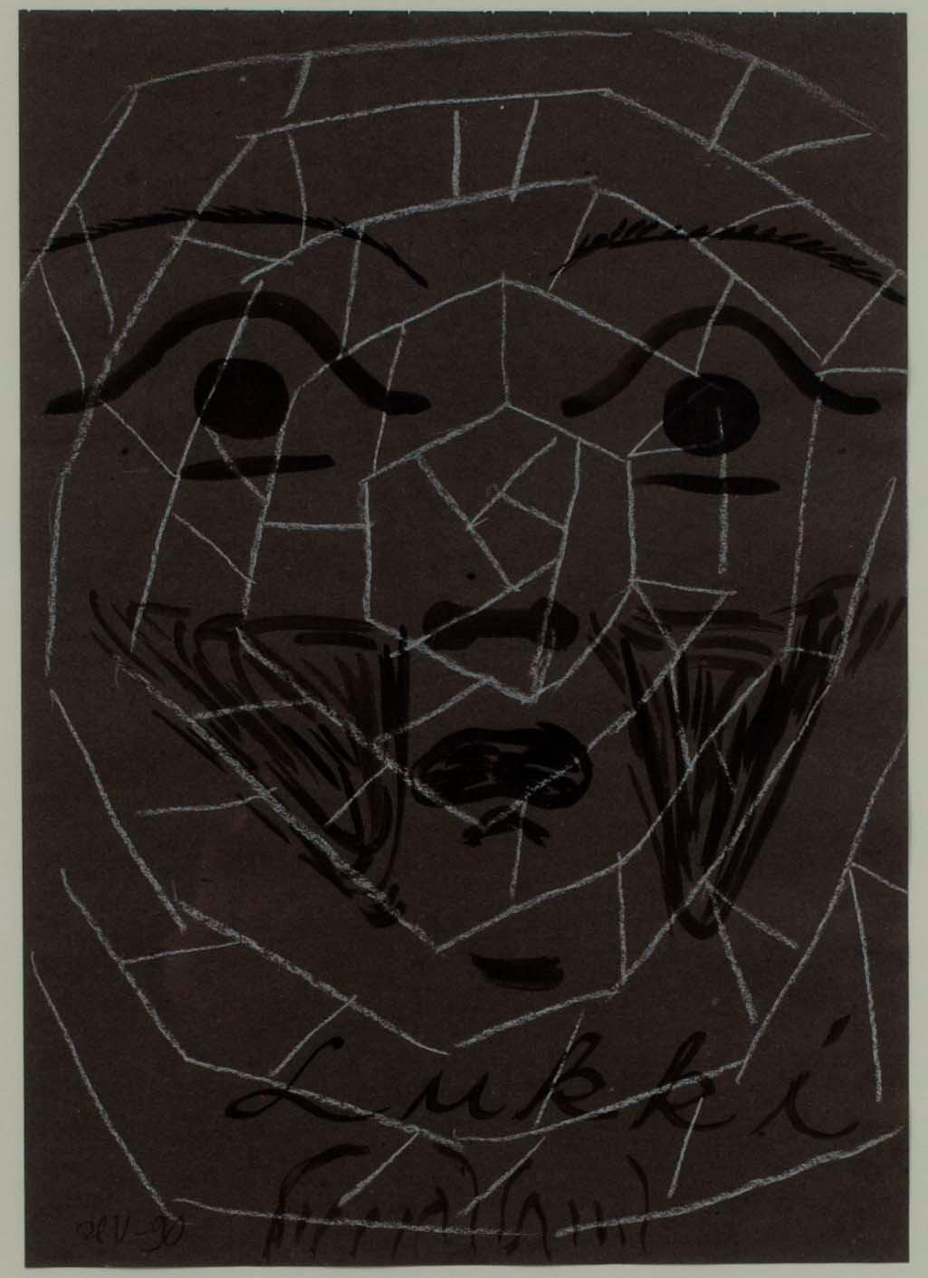 HANNU VÄISÄNEN, Blandteknik, "Lukki", sign. -90.