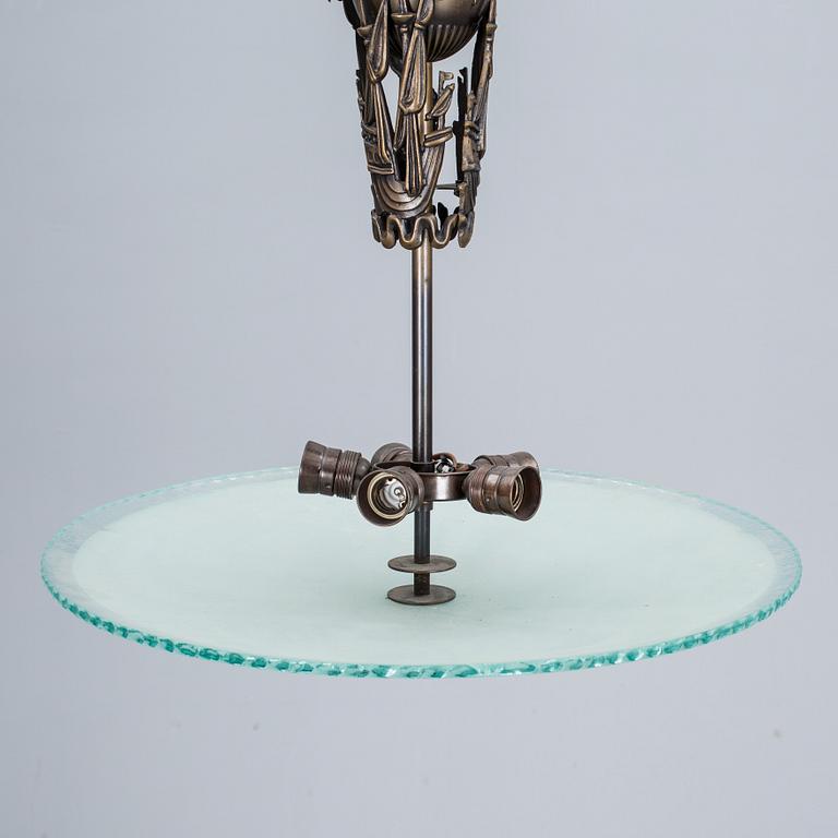 TAKLAMPA, art deco, 1930-tal.