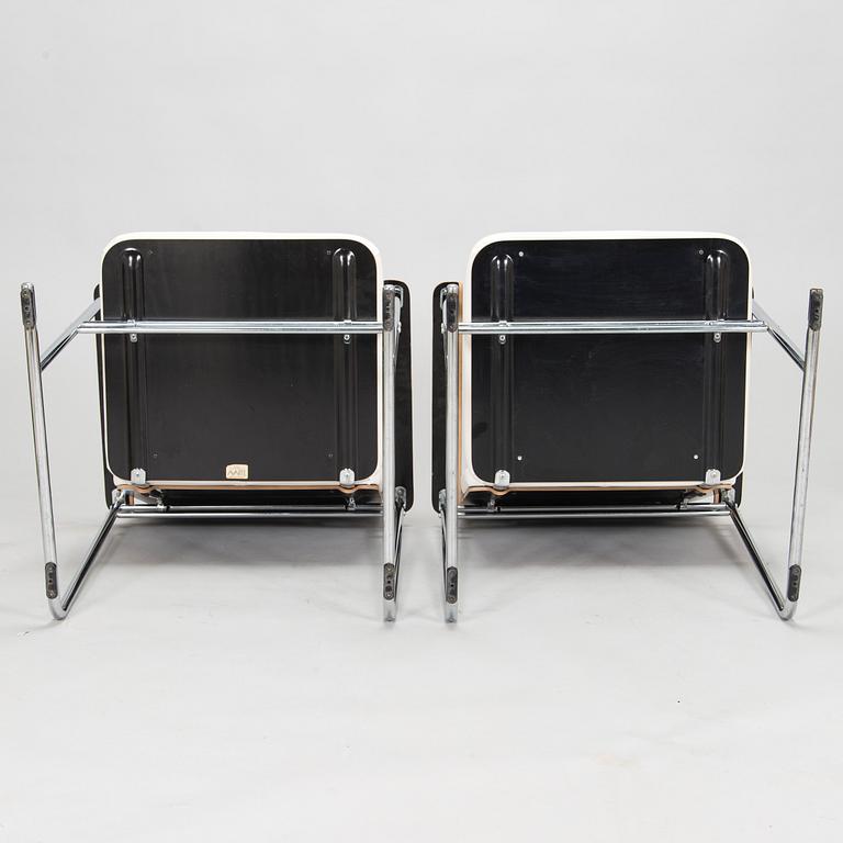 Yrjö Kukkapuro, karmstolar, ett par "Skaala 474", Avarte, sent 1900-tal.