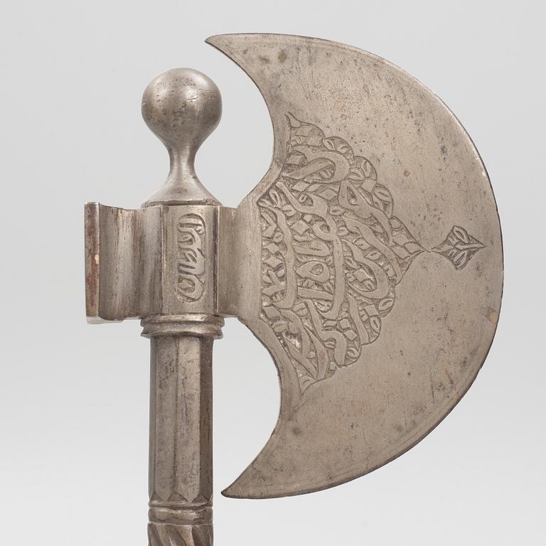 An Indian axe, 19th /20th century.