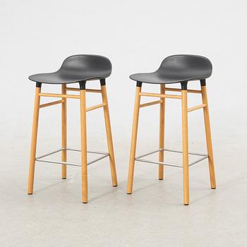 Simon Legald, bar stools a pair, Normann Copenhagen contemporary.