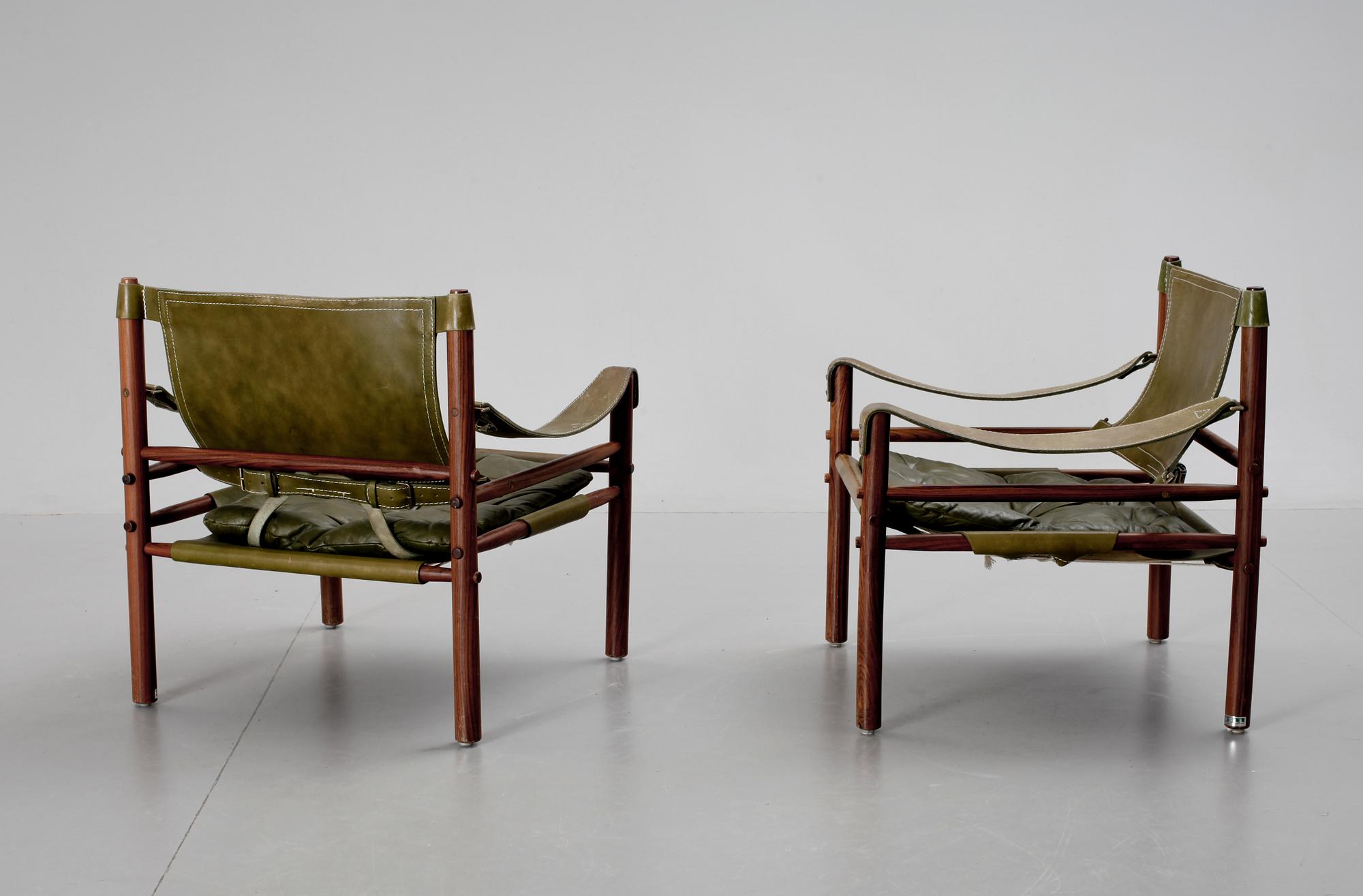FÅTÖLJER, ett par, "Sirocco", Arne Norell. Modellen formgiven 1964.