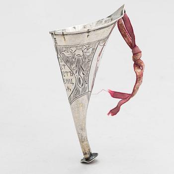 Horn, silver, Ryssland 1870-tal.