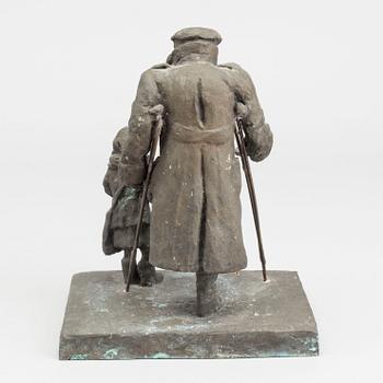 EINO HANSKI, skulptur, brons, osignerad.