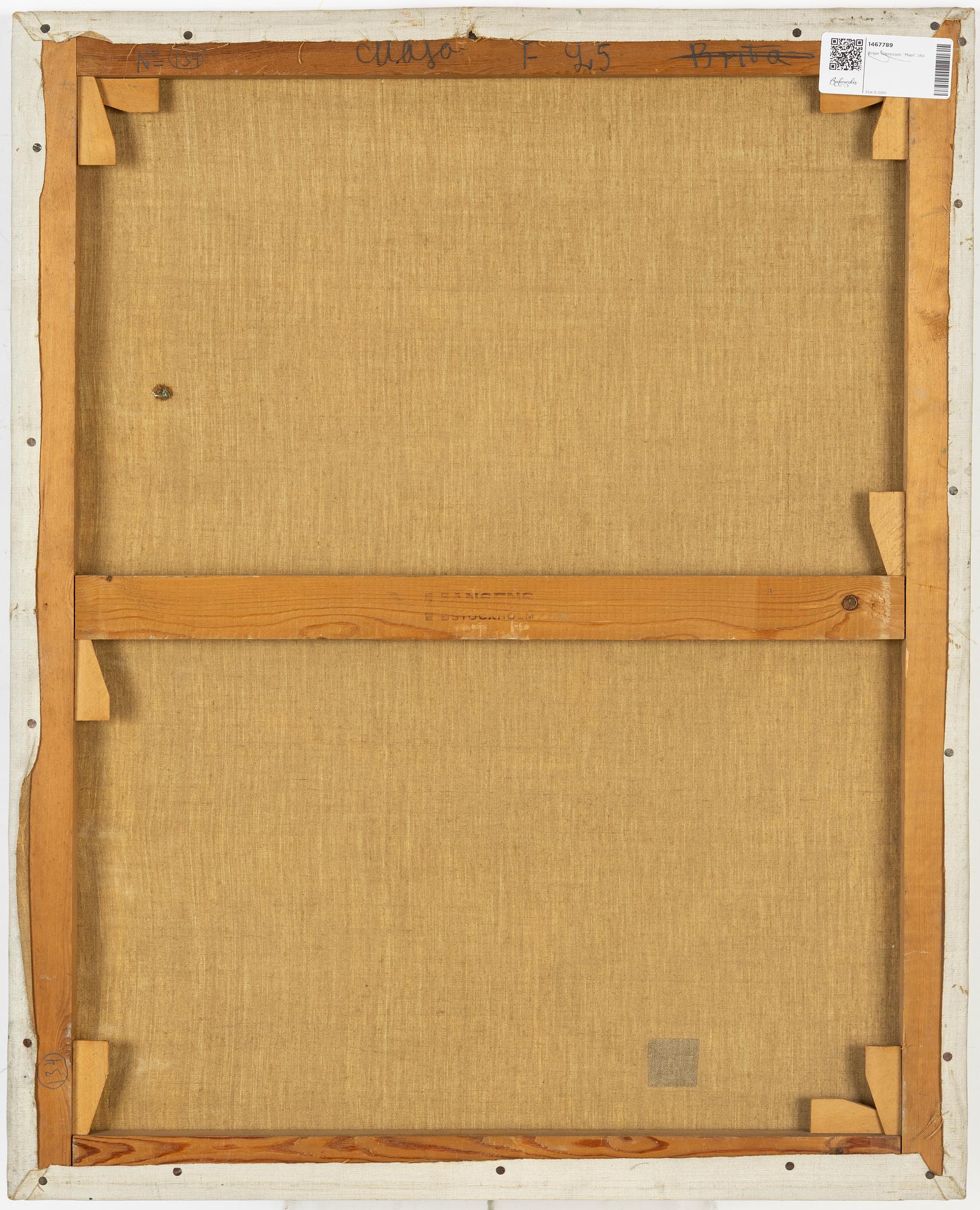 Birger Simonsson, oil on canvas, signed.