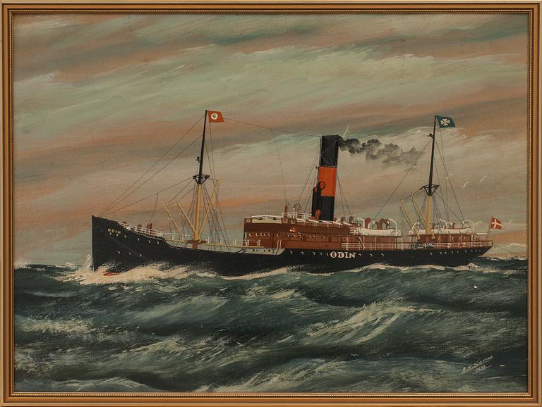 OKÄND KONSTNÄR, oljemålning, signerad och daterad RM Stettin 1939.