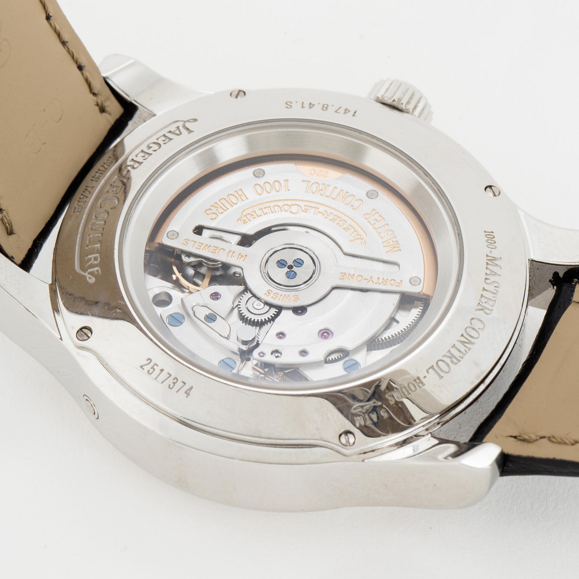 JAEGER-LE COULTRE, Master Calendar, wristwatch, 40 mm.