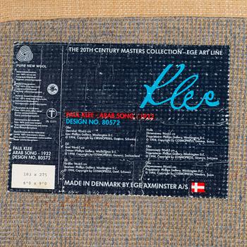 CARPET, after Paul Klee, Ege Art Line, Denmark, late 20th century. Circa 275 x 183 cm.