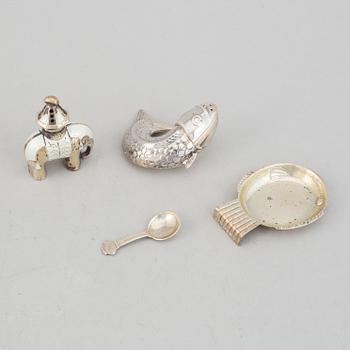 Saltkar, 3 st, silver, bl a Sven-Arne Gillgren, GAB.