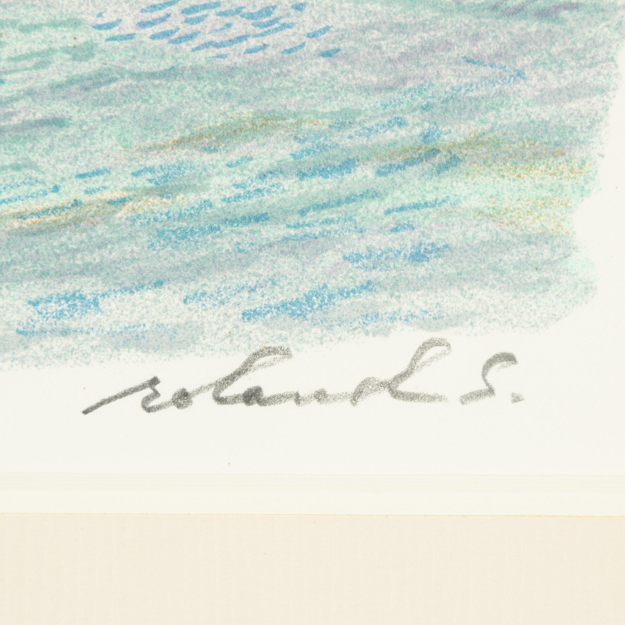 Roland Svensson, färglitografi, signerad 9/350.