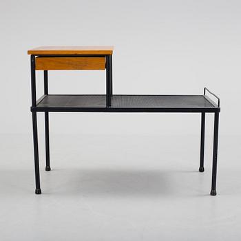 A teak and metal side table, 1950's/60's.