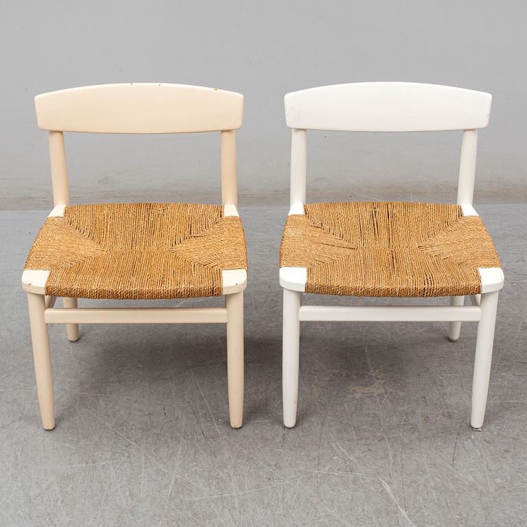 BØRGE MOGENSEN, five 'Oresunds' chairs, late 20th Century.