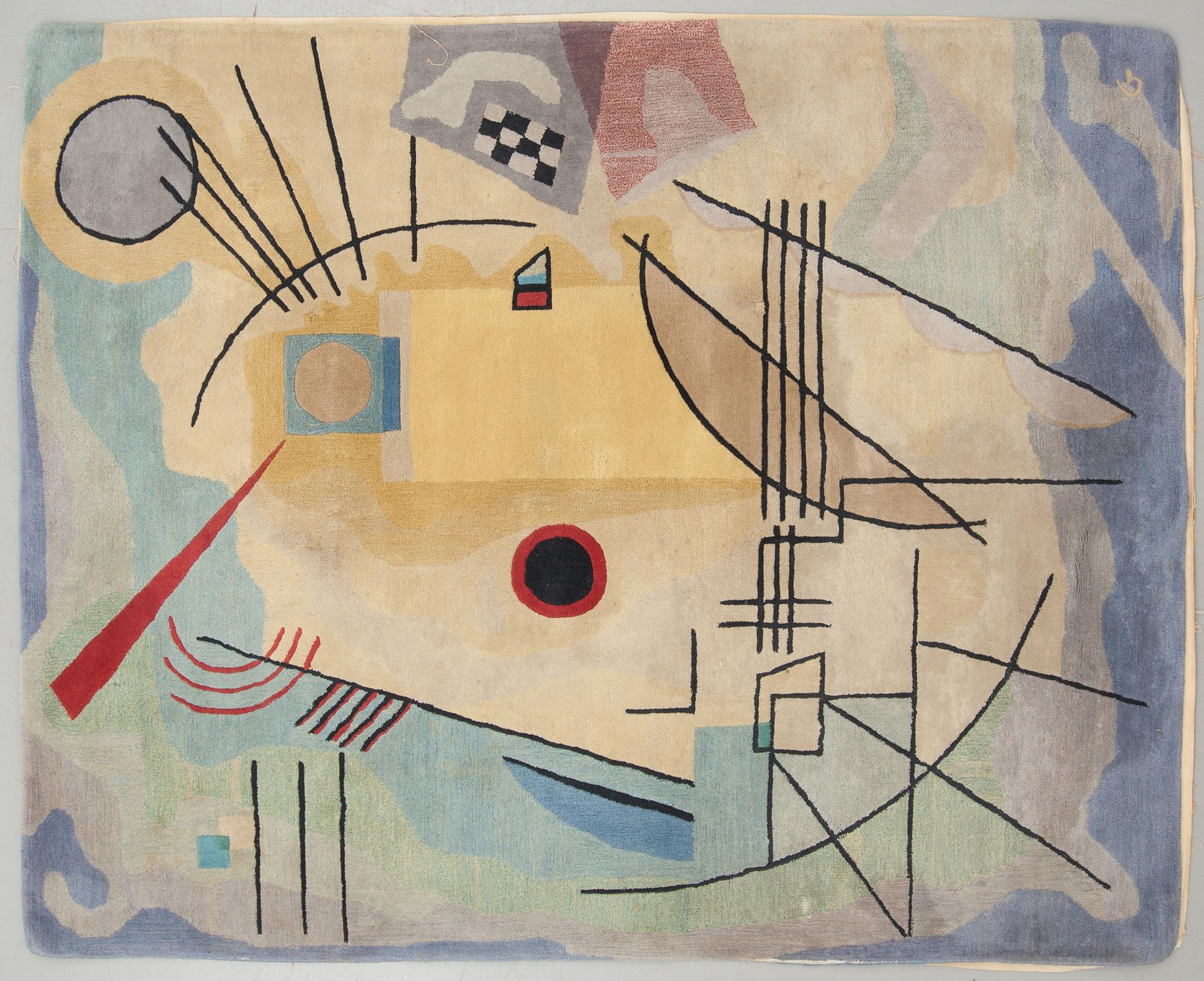 MATTA, maskinvävd flossa. Monogramsignerad G. (Guggenheim Arts Collection). Ca 280 x 222 cm.