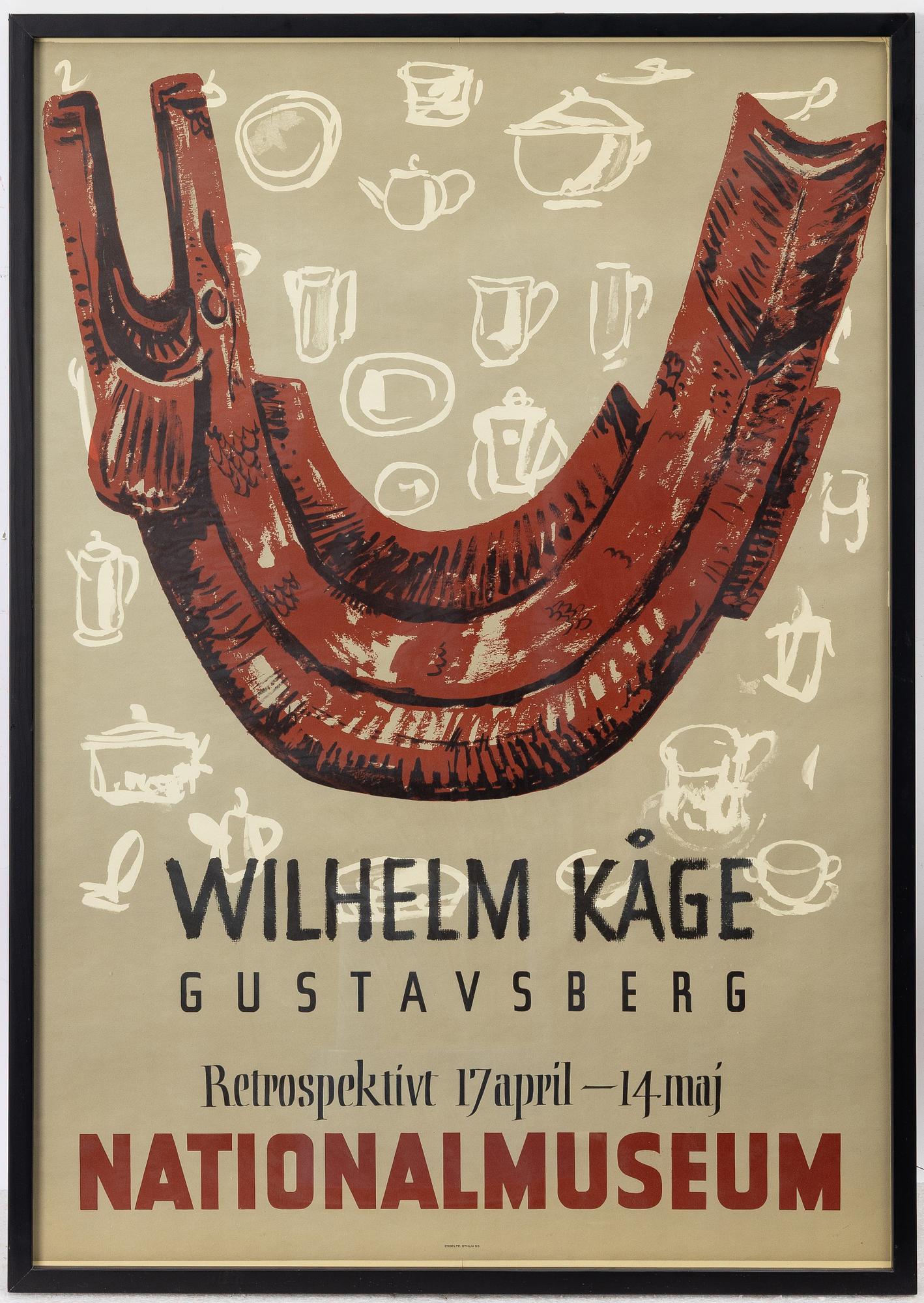 Wilhelm Kåge, 'Retrospektivt 17 april-14 maj, Nationalmuseum'.