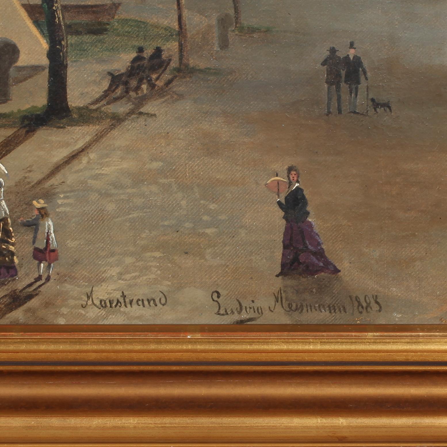 CARL LUDWIG FERDINAND MESSMANN, olja på duk, signerad och daterad 1883.