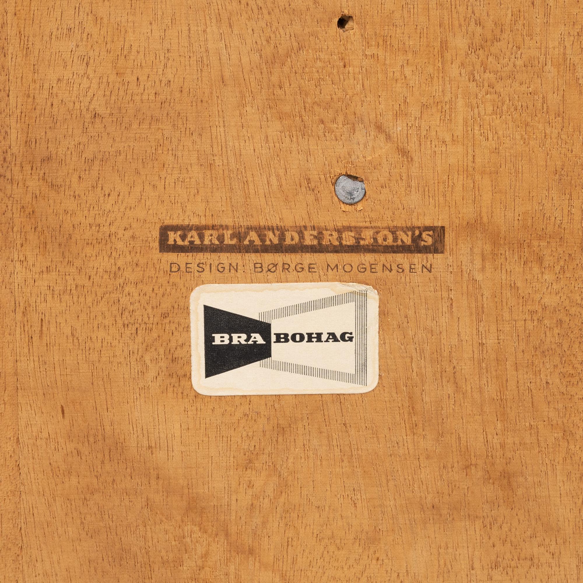 Børge Mogensen, a sideboard module and one chesst of drawers from Karl Andersson & Söner, 1950's/60's.