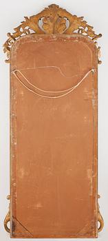 SPEGEL MED KONSOLBORD, nyrokoko, sent 1800-tal.