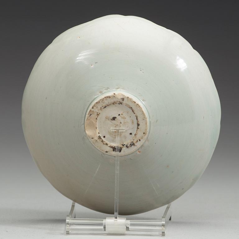 A Qingbai porcelain bowl, Yuan dynasty (1260-1368).