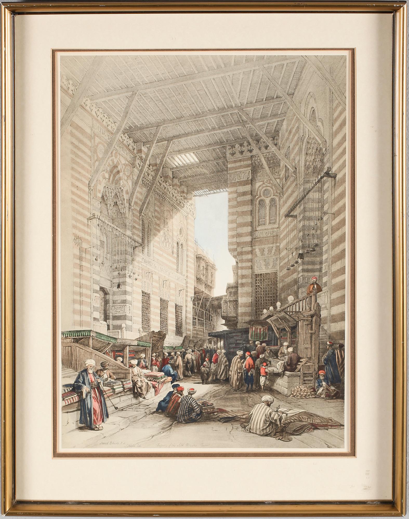 DAVID ROBERTS, efter, litografiskt tryck, omkring år 1900.