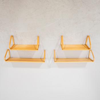 Alvar Aalto, hyllor, två par, modell 112B, Artek, 1950-1960-tal.
