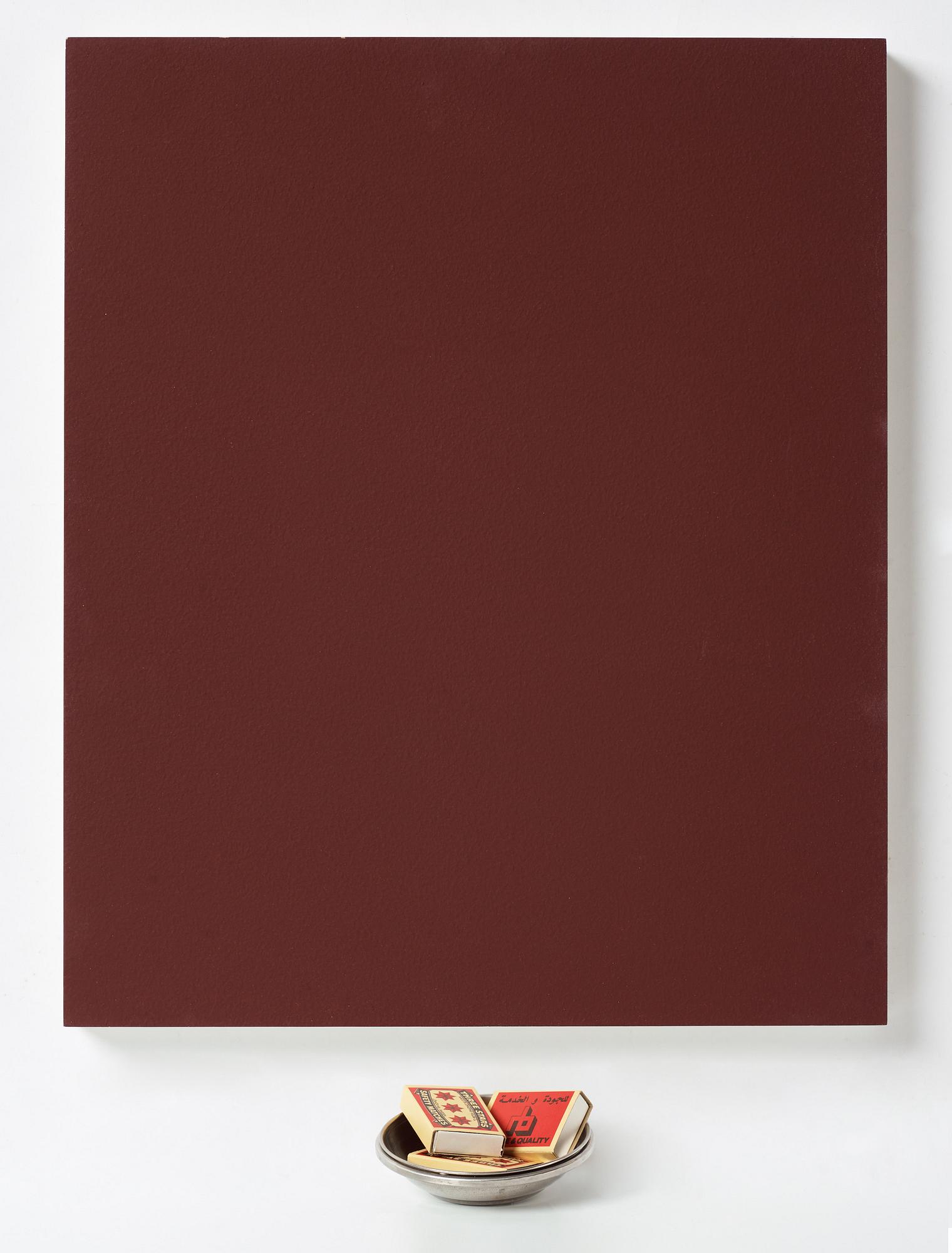 Hans Isaksson, panel, three match cases and a bowl in metal, signed and dated -02.