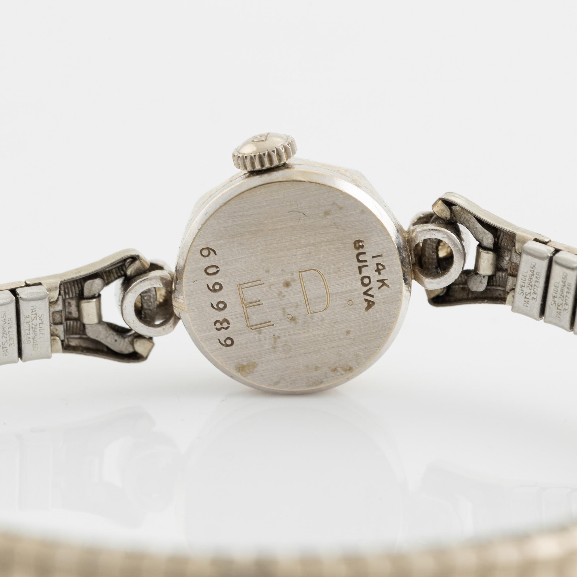 Bulova, armbandsur, 14,5 mm.