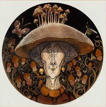 Hans Arnold, Lady with a Mushroom Hat.