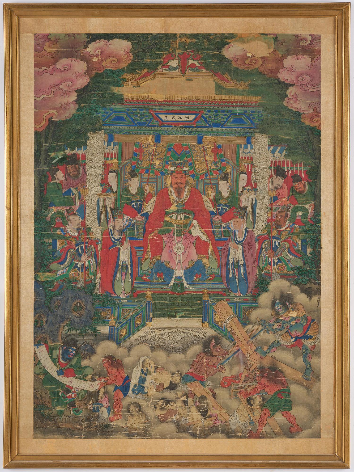 A large painting by anonymous artist, Qing dynasty, 18th/19th century.