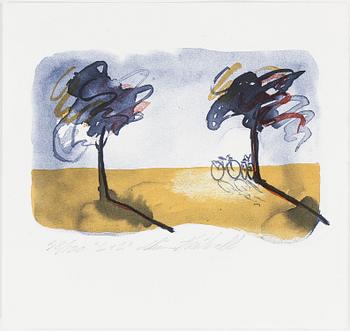 MÅNS HEIDVALL, färglitografier, 3 st, signerade och numrerade.