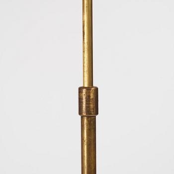 Erik Tidstrand and/ or Bertil Brisborg a brass 'model 30085' floor lamp, Nordiska Kompaniet, 1940s.